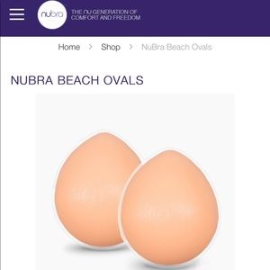 NIB NuBra Beach Ovals